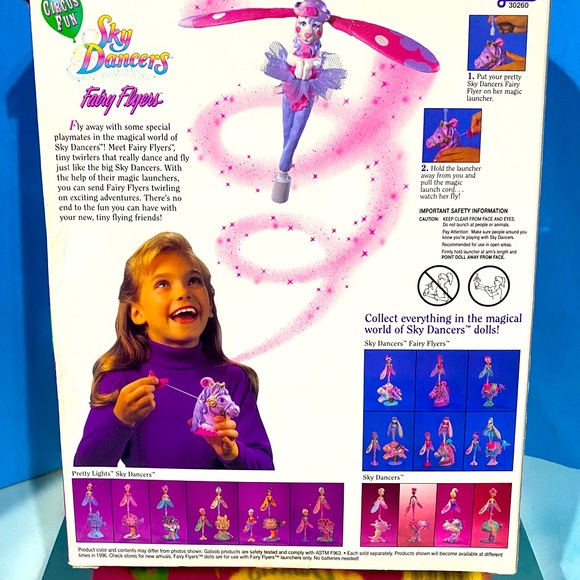 SKY DANCERS VTG 90s Collectible FAIRY FLYERS SPECIAL EDITION CIRCUS FUN - Picture 9 of 14